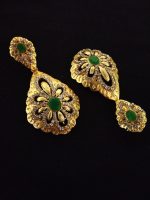 La Trendz Rajwadi Matte Gold Plated Designer Earring For Women - Image 2