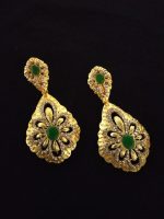 La Trendz Rajwadi Matte Gold Plated Designer Earring For Women