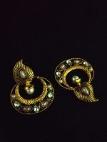 La Trendz Dangle Chandbali Fashionable Gold Plated Earring For Women - Image 2