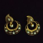 La Trendz Dangle Chandbali Fashionable Gold Plated Earring For Women