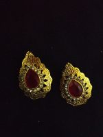 La Trendz Stud Gold Plated Ethnic Earrings For Womens