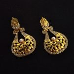 La Trendz Kalash Shape Gold Plated Ethnic Earrings For Womens