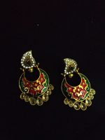 La Trendz Meena color paan Antique Earrings For Womens