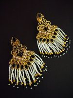 La Trendz Black Ethnic Chokor Multi Drop Earrings for Women