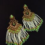 La Trendz Mint Ethnic Chokor Multi Drop Earrings for Women