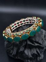 La Trendz Openable Oval Meenakari Mooti Traditional Bangles For Women - Image 2