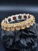 La Trendz Openable Floral Meenakari Mooti Traditional Bangles For Women - Image 2