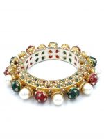 La Trendz Openable Elegant Multi Color Kada Bangles For Women - Image 3