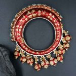 La Trendz Openable Beautiful Kundan Enamel Kada Bangle For Women