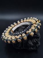 La Trendz Gold Tone Tribal Silver Bangle With Pearl For Women - Image 4