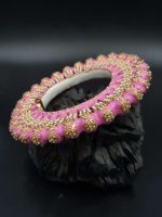 La Trendz Gold Tone Tribal Silver Bangle With Pearl For Women - Image 7
