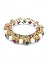 La Trendz Openable Elegant Multi Color Kada Bangles For Women - Image 3