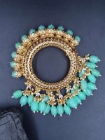 La Trendz Gold Plated Multicolor Openable Pacheli Bangle For Women - Image 5