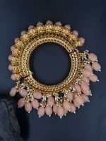 La Trendz Gold Plated Multicolor Openable Pacheli Bangle For Women - Image 4