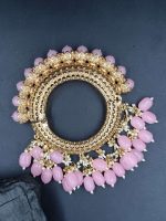 La Trendz Gold Plated Multicolor Openable Pacheli Bangle For Women - Image 3