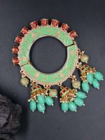 La Trendz Gold Plated Ethnic patla/kada Bangles for Women - Image 5