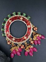 La Trendz Gold Plated Ethnic patla/kada Bangles for Women - Image 3