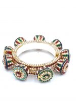 La Trendz Openable Elegant Multi Color Kada Bangles For Women - Image 2