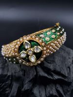 La Trendz Multicolor Antique Gold Plated Handcrafted Kada For Women - Image 2