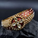 La Trendz Multicolor Antique Gold Plated Handcrafted Kada For Women
