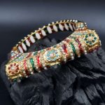 La Trendz Openable Unique Shape Elegant Multi Color Kada Bangles For Women
