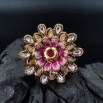 La Trendz Kundan Enamel Jewelry High Gold Polish For Women