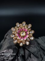 La Trendz Kundan Enamel Jewelry High Gold Polish For Women - Image 2