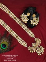 La Trendz Traditional Kundan Long Party Wear Necklace Set For Women - Image 5