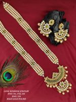 La Trendz Traditional Kundan Long Party Wear Necklace Set For Women - Image 6