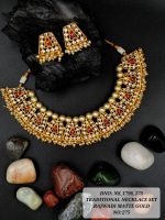 La Trendz Kundan Rajwadi Matte Necklace Set For Women