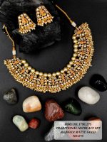 La Trendz Kundan Rajwadi Matte Necklace Set For Women - Image 5