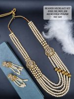 La Trendz Multi Layared Double Pendent Necklace Set For Women - Image 6