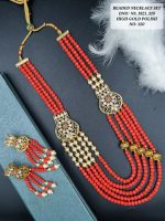 La Trendz Multi Layared Double Pendent Necklace Set For Women - Image 2