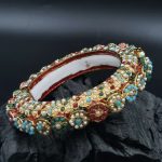 La Trendz Openable Flower Shape Elegant Multi Color Kada Bangles For Women