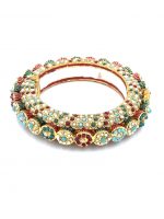 La Trendz Openable Flower Shape Elegant Multi Color Kada Bangles For Women - Image 2