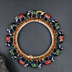 La Trendz Openable Elephant Enamel Blue Color Kada Bangles For Women
