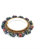 La Trendz Openable Elephant Enamel Blue Color Kada Bangles For Women - Image 2