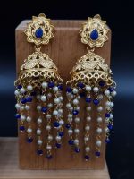 La Trendz Polki Gold Plated Punjabi Jhumki Earring For Women - Image 5