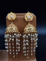 La Trendz Polki Gold Plated Punjabi Jhumki Earring For Women - Image 2