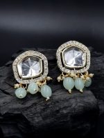 La Trendz Designer CZ Stone Studed Kundan Drop Earring For Women - Image 5