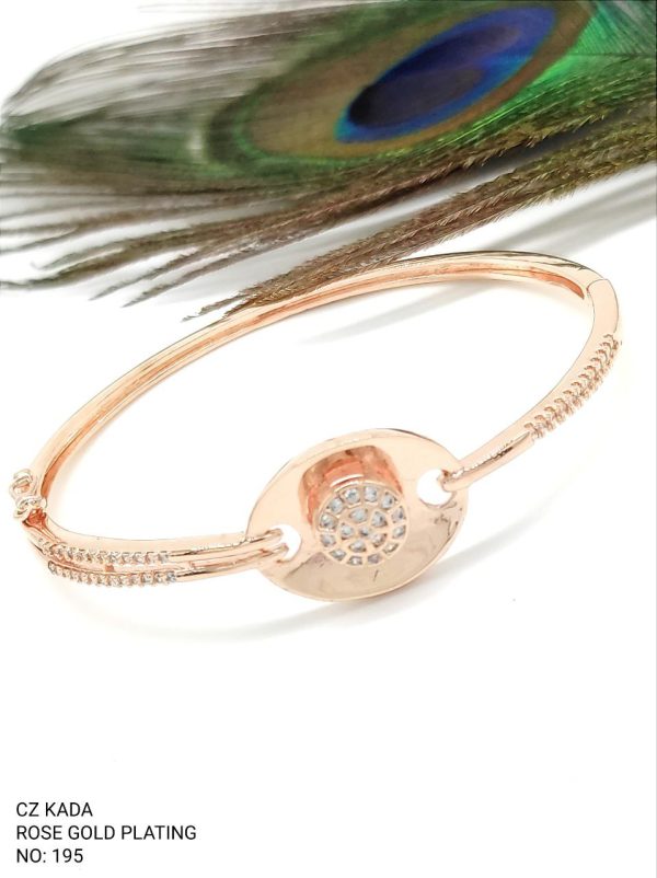 La Trendz Brass CZ Stone Fancy Elegant Kada For Women