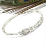 La Trendz Brass CZ Stone Delicate Fancy Kada For Women