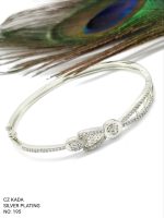 La Trendz Brass CZ Stone Delicate Fancy Kada For Women