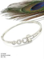 La Trendz Brass CZ Stone Round Elegant Kada For Women