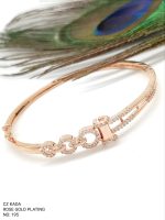 La Trendz Brass CZ Stone Round Elegant Kada For Women - Image 2