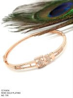 La Trendz Brass CZ Stone Fancy Square Elegant Kada For Women - Image 2