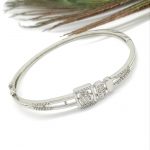 La Trendz Brass CZ Stone Fancy Square Elegant Kada For Women