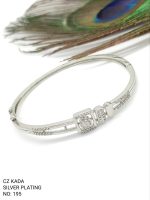 La Trendz Brass CZ Stone Fancy Square Elegant Kada For Women