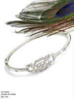 La Trendz Brass CZ Stone Square Fancy Kada For Women - Image 2