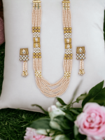 La Trendz Multi Layared Double Pendent Necklace Set For Women - Image 3